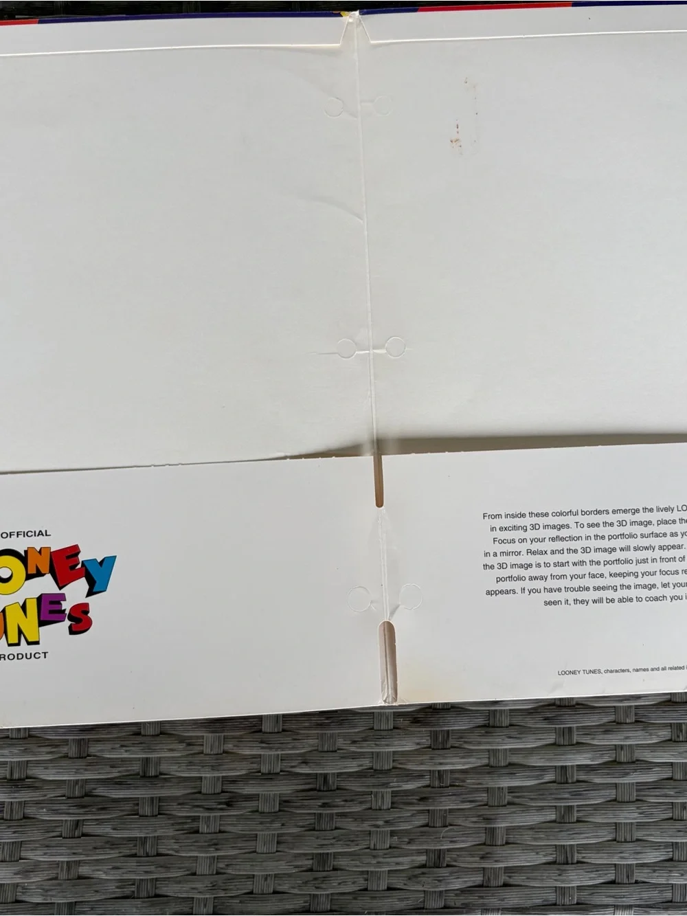 Vintage Stuart Hall Warner Bros. Looney Tunes Folder